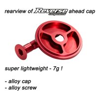 Reverse Ahead Kappe - Aluminium mit Aluschraube - 1 1/8 "  - 7 g - Hellblau