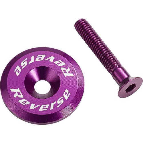 Reverse Ahead Kappe - Aluminium mit Aluschraube - 1 1/8 "  - 7 g - Violett