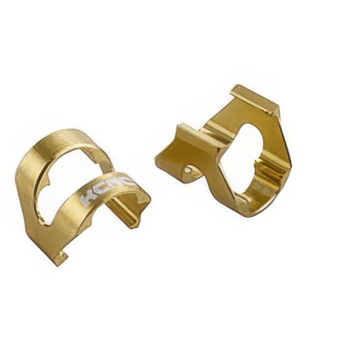 KCNC Kabelhalterclips für Schalt- / Bremshülle - 10 Stück - 3 g - Gold