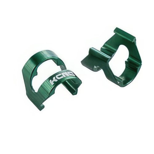 KCNC Kabelhalterclips für Schalt- / Bremshülle - 10 Stück - 3 g - Grün